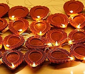 21 Diya Candle String Lights Diwali Lights for Decoration