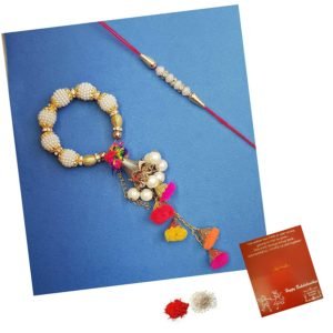 Pearls bhaiya bhabi rakhi set