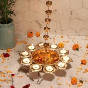 Hanging Rose Diya Urli