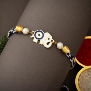 Elephant evil eye bracelet rakhi